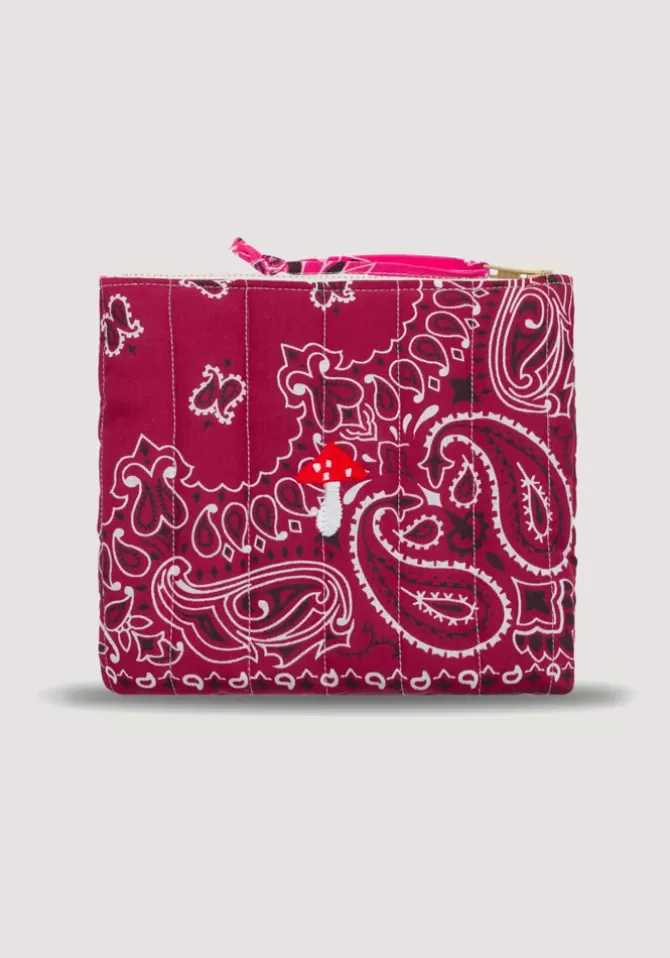 Call It By Your Name Mini Pochette Bandana Champignon Bordeaux Fuschia Cheap