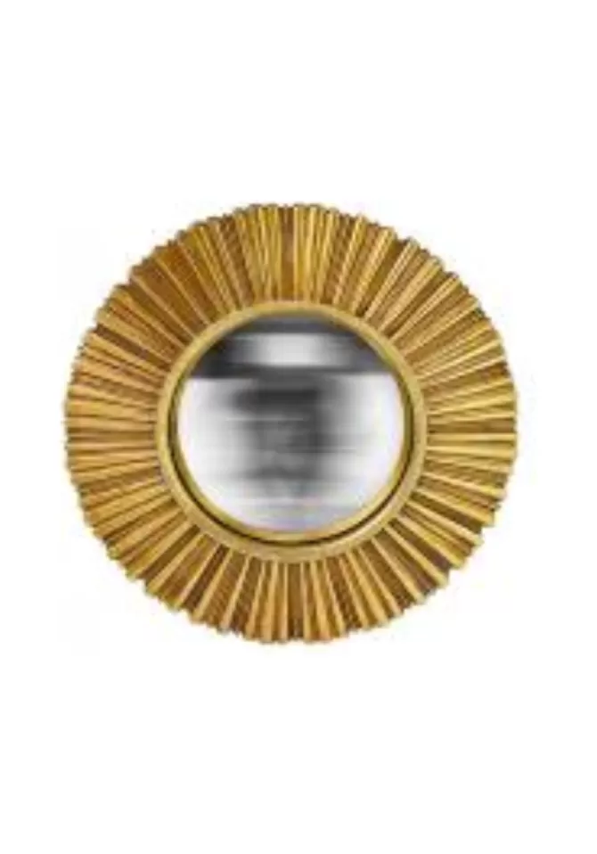 Blush Sélection Décoration Miroir Mia Rond Convexe Doré Clearance