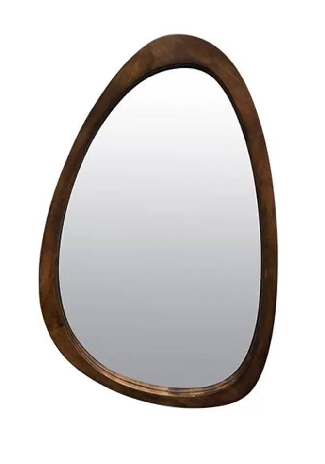 Blush Sélection Décoration Miroir Organique Bois Brun Best