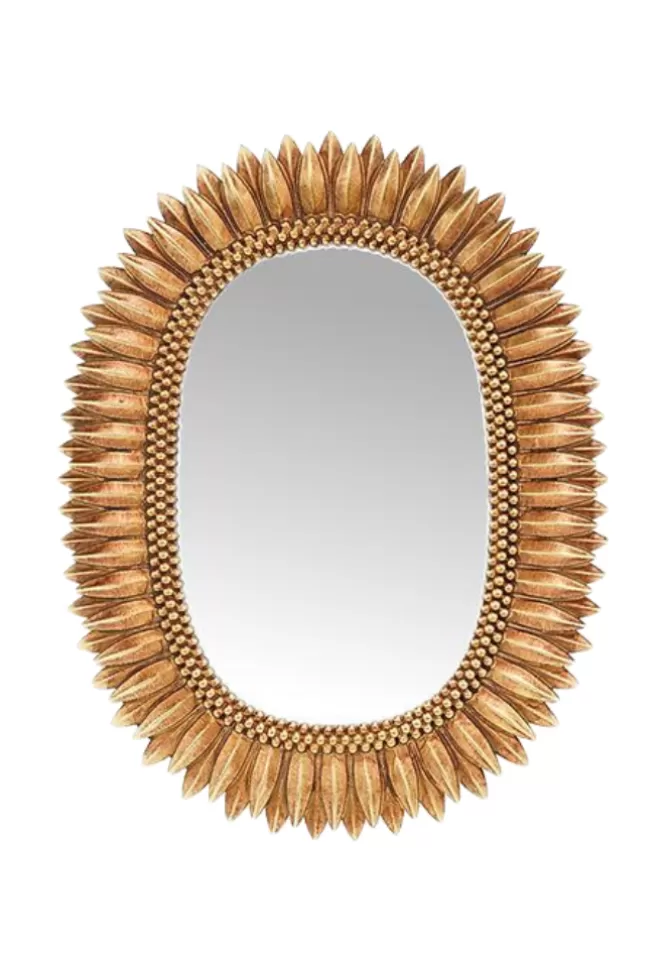 Blush Sélection Décoration Miroir Soleil Perles et Plume Cheap