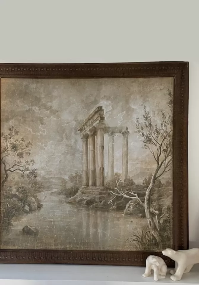 Blush Sélection Décoration Panneau Papier Froissé "Karthéa Temple D'Apollon" Online