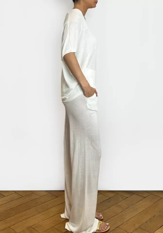 Notshy Pantalon Clemy Écru Best Sale