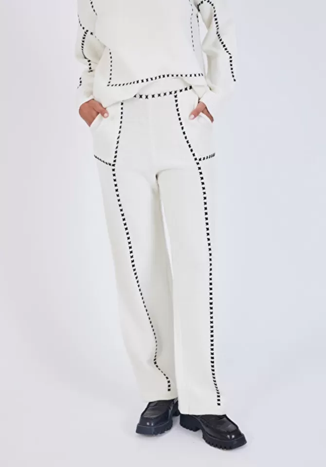 Notshy Pantalon Karolia Écru Sale