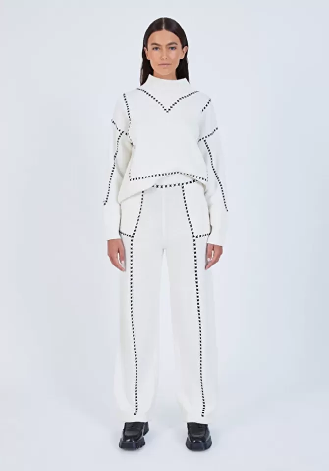 Notshy Pantalon Karolia Écru Sale