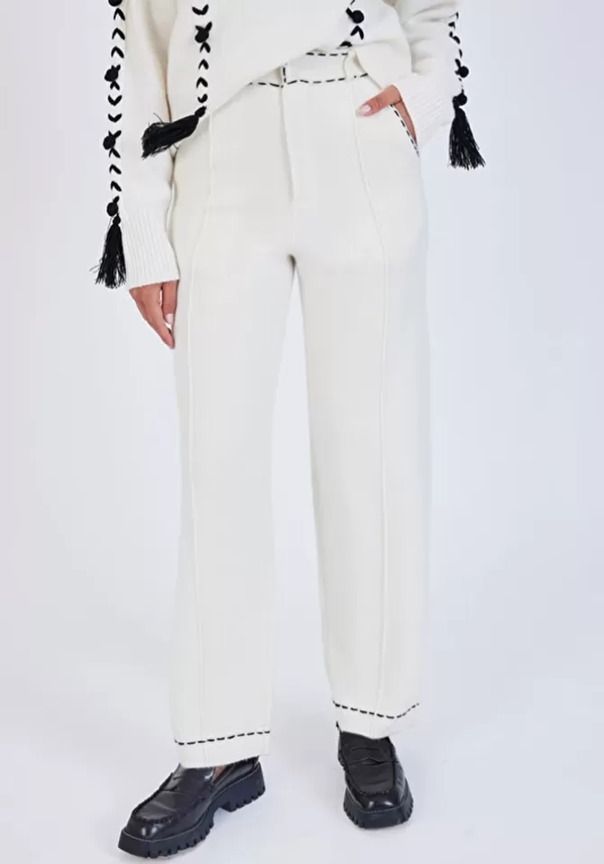 Notshy Pantalon Maxim Écru Cheap
