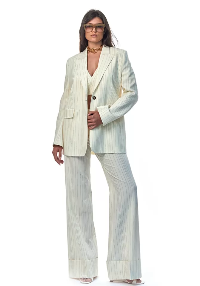 Oud Paris Pantalon Norah Écru New