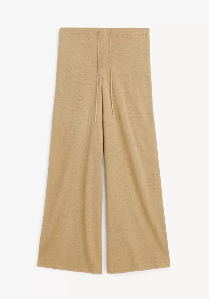By Malene Birger Pantalon Tamile Large Beige Outlet