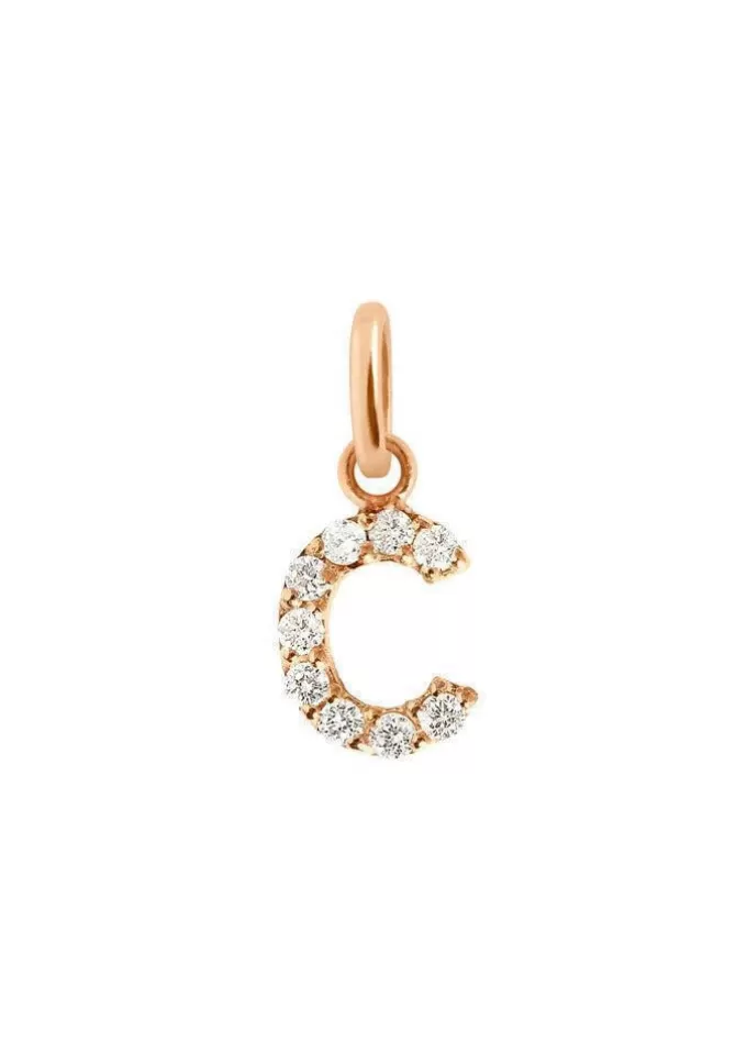 Gigi Clozeau Pendentif Lucky Lettre C Or Rose Store