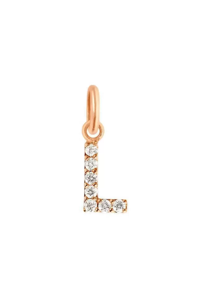 Gigi Clozeau Pendentif Lucky Lettre L Or Rose Cheap