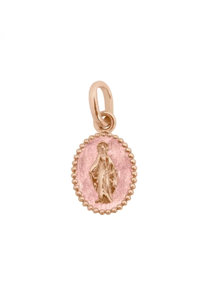 Gigi Clozeau Pendentif Madone Or Rose Résine Blush Cheap