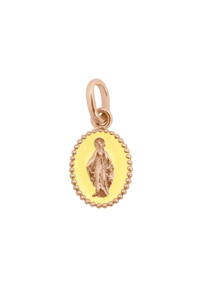 Gigi Clozeau Pendentif Madone Or Rose Résine Mimosa Best Sale