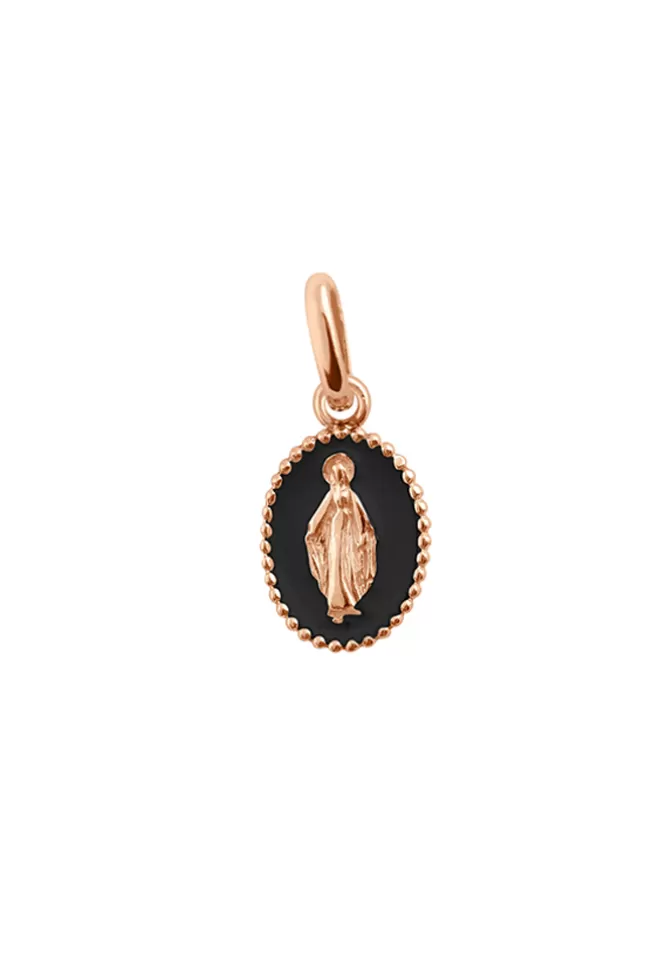Gigi Clozeau Pendentif Madone Or Rose Résine Noir Hot