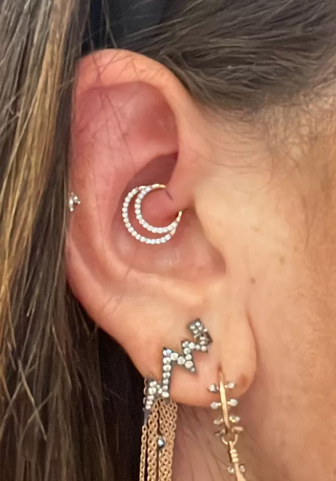 Kismet By Milka Piercing 2 Lines Hoop Best