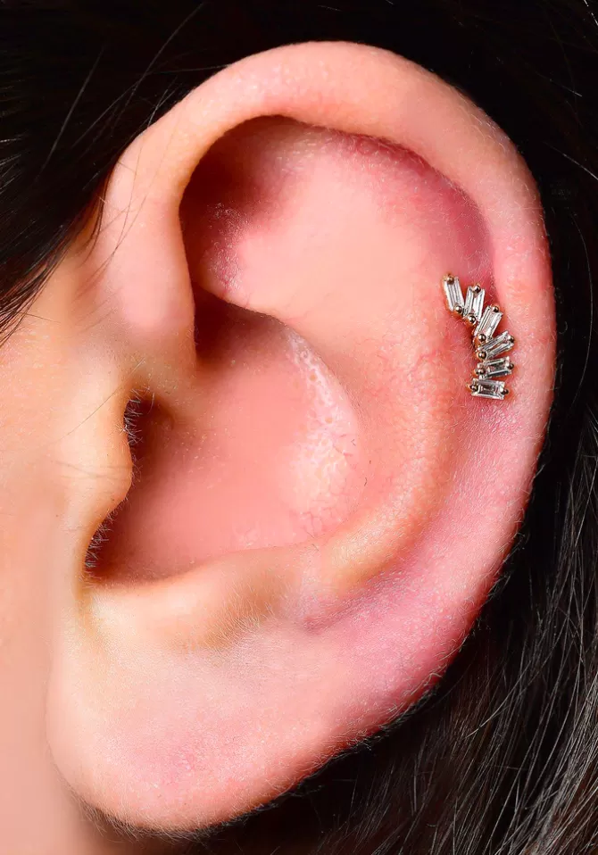 Kismet By Milka Piercing Baguette Arc Flash Sale