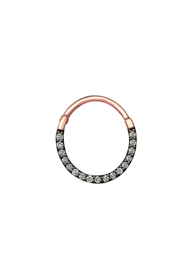 Kismet By Milka Piercing Hoop Diamants Champagne Fashion