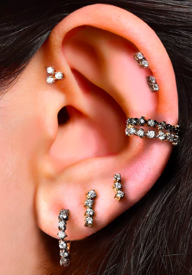Kismet By Milka Piercing Lucy Diamants Blancs Cheap