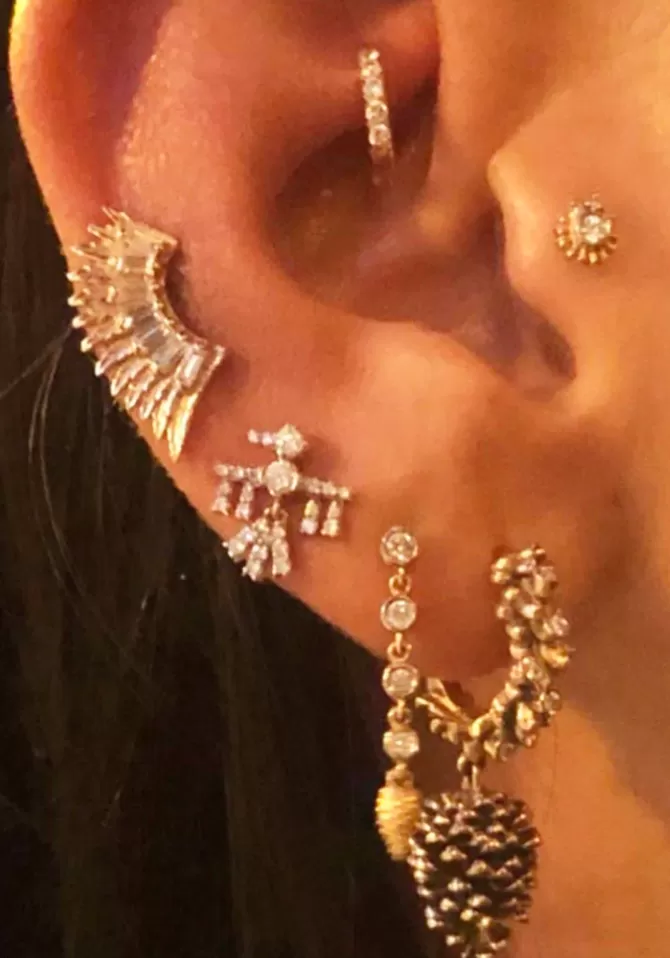Kismet By Milka Piercing Wing Arc Fashion