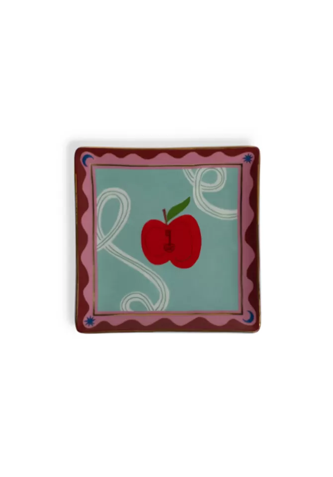 Bitossi Ceramiche Plateau Carré Pomme Et Clé Shop