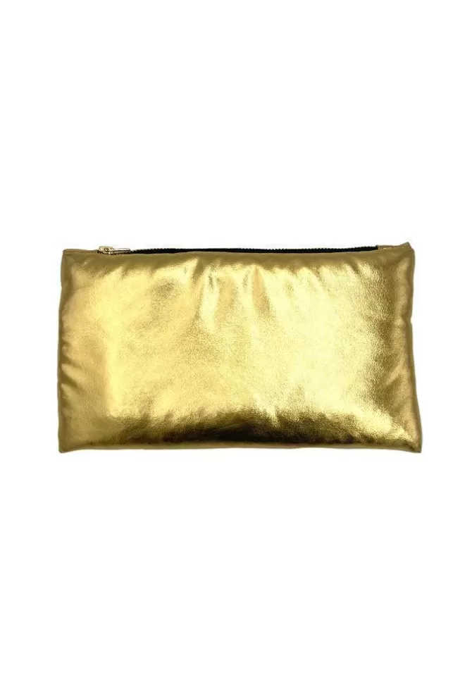 Lilou Pochette Glitter Moyen Modèle Doré Hot