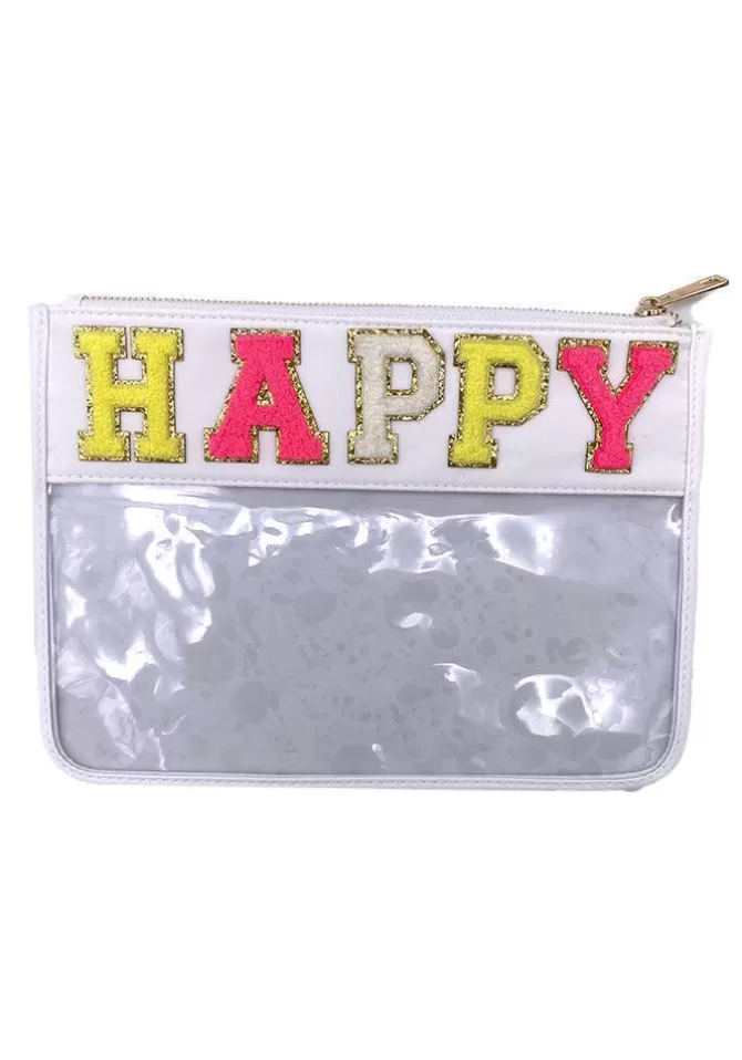 MB Columbia Pochette Oxford Plastique Transparent Et Bande Blanche Best