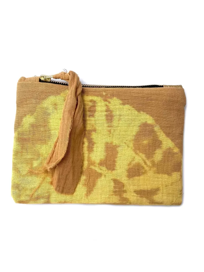Lilou Pochette Small "Tie and Dye" Curry Cheap