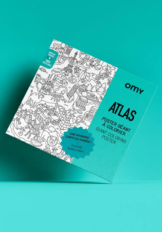 Omy Poster Géant Atlas Outlet