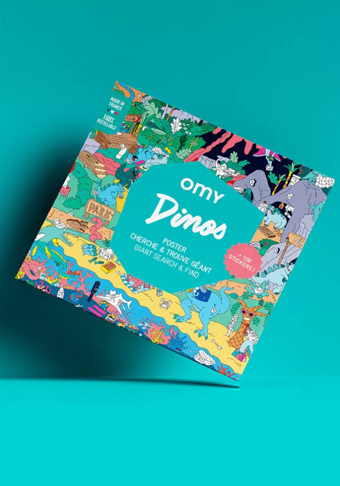 Omy Poster Géant Cherche Et Trouve Dinos Online