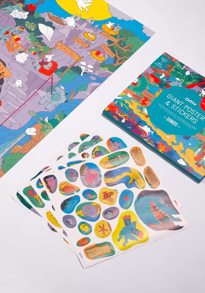 Omy Poster Géant Cherche Et Trouve Dinos Online