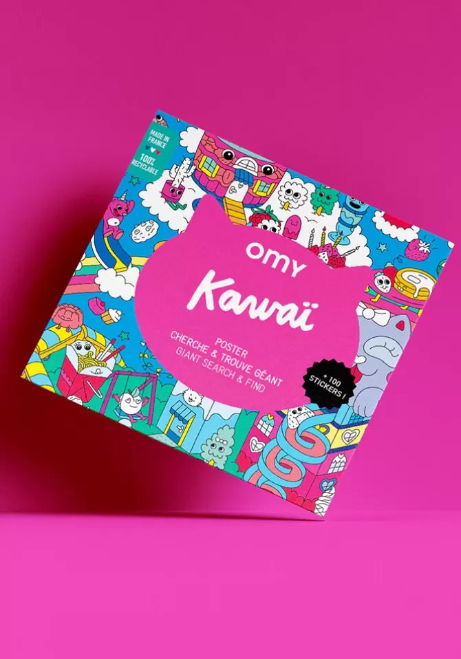 Omy Poster Géant Cherche Et Trouve Kawaii Fashion