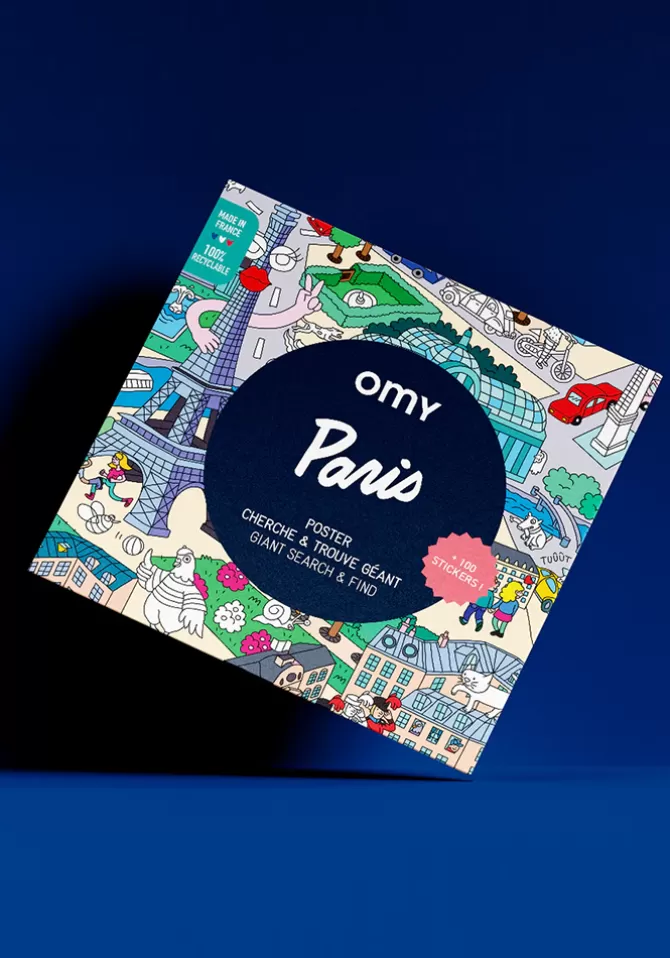 Omy Poster Géant Cherche Et Trouve Paris Cheap