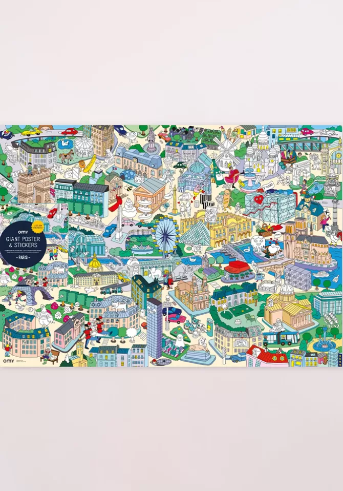 Omy Poster Géant Cherche Et Trouve Paris Cheap