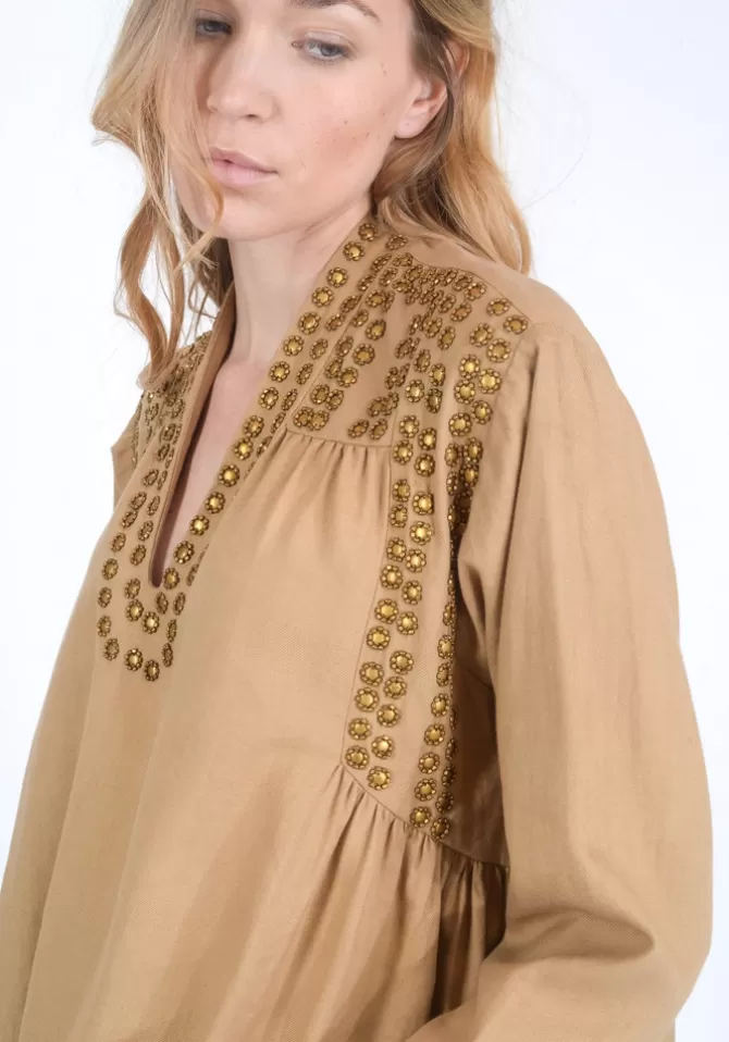 V De Vinster Robe Bling Camel Shop