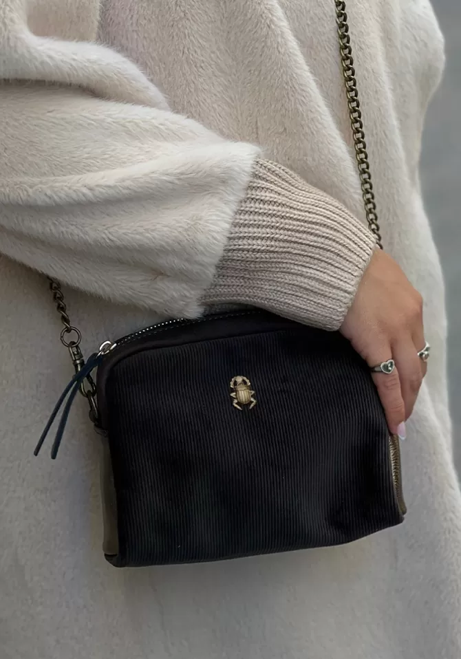 Sous Les Pavés Sac Peps Petit Scarabée Baltic Flash Sale