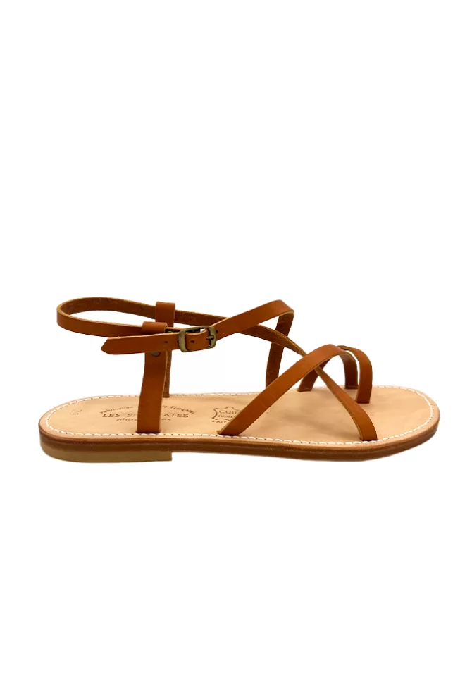 Les Spartiates Phocéennes Sandales Alma Camel New