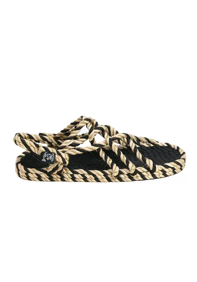 Nomadic State Of Mind Sandales Jc Noires, Beiges et Dorées Best Sale