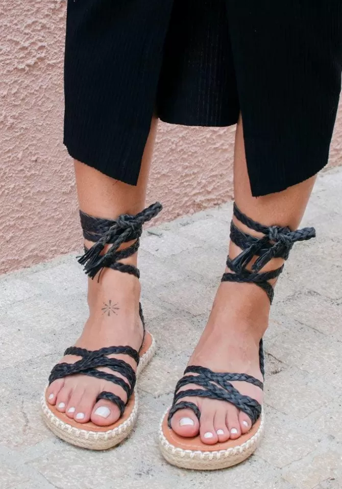 Mapache Sandales Ola Noir Online