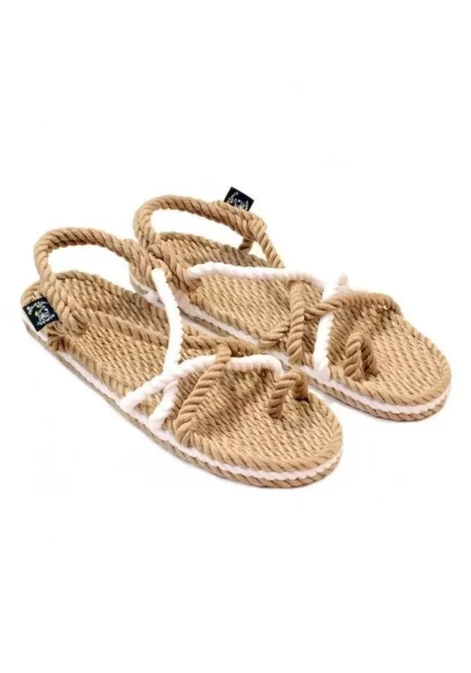 Nomadic State Of Mind Sandales Toe Joe Beiges Et Blanches Online