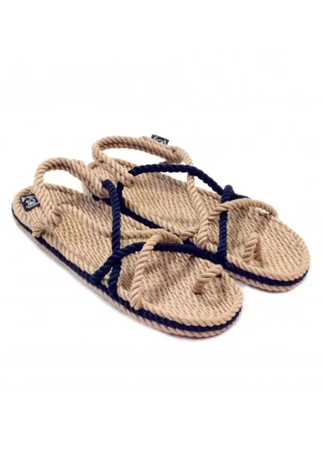 Nomadic State Of Mind Sandales Toe Joe Beiges Et Marine Clearance