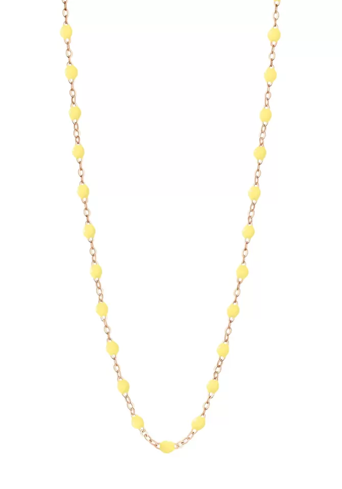 Gigi Clozeau Sautoir Classique Gigi Or Rose Et Résines Mimosa 60cm Cheap