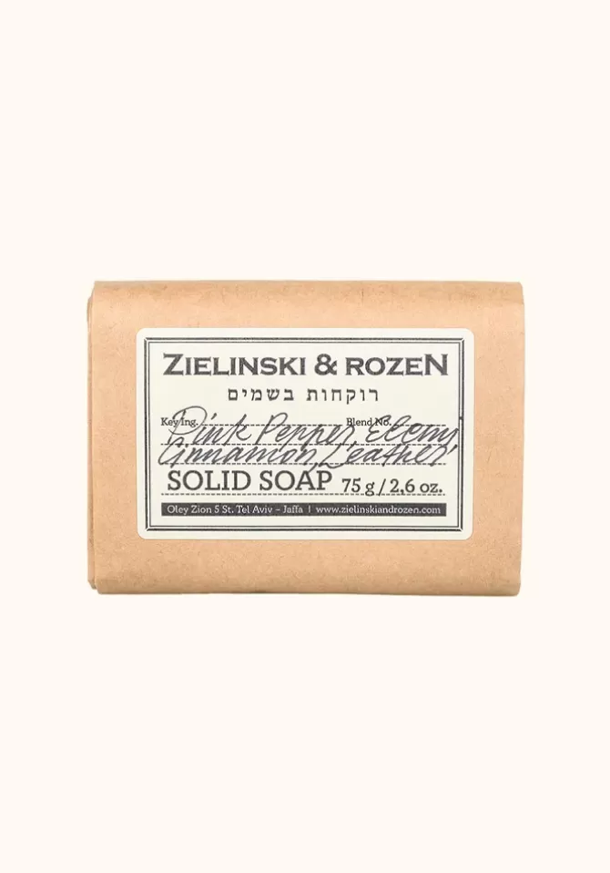 Zielinski And Rozen Savon Solide Poivre Rose, Élémi, Cannelle, Cuir 75g Hot