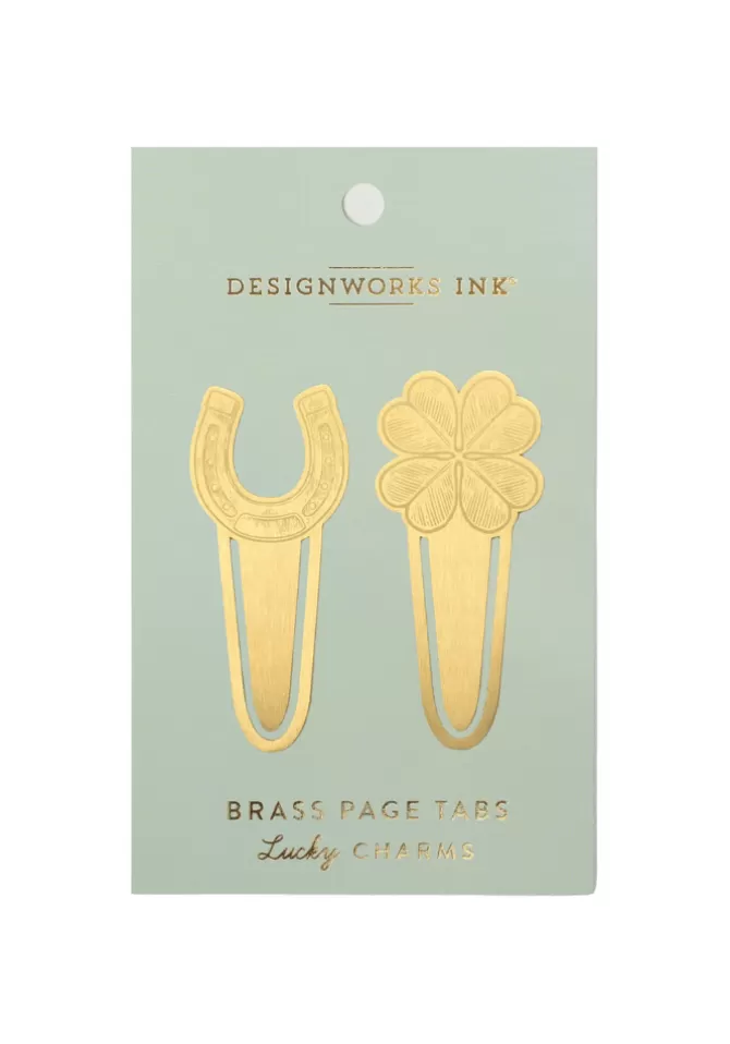 Blush Sélection Décoration Set De 2 Marque-Pages Lucky Charms Doré Cheap