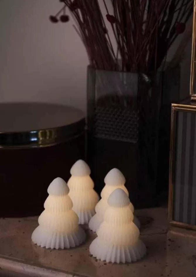 Sirius Set De 4 Sapins "Claire" Lumineux (laisser en ebauche) Clearance