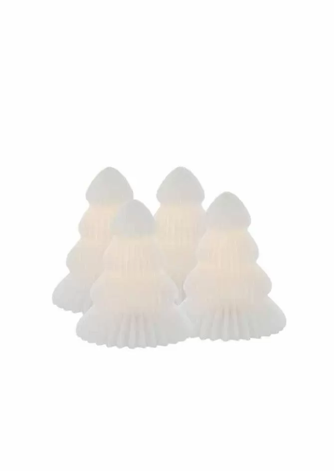 Sirius Set De 4 Sapins "Claire" Lumineux (laisser en ebauche) Clearance