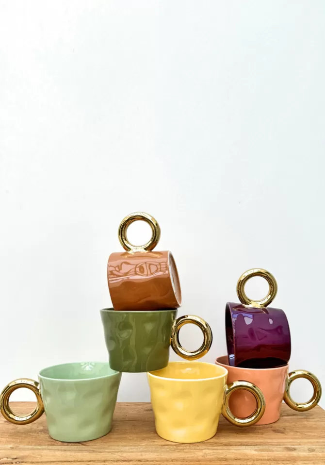Blush Sélection Décoration Set De 2 Tasses Matins Câlins Jaune Store