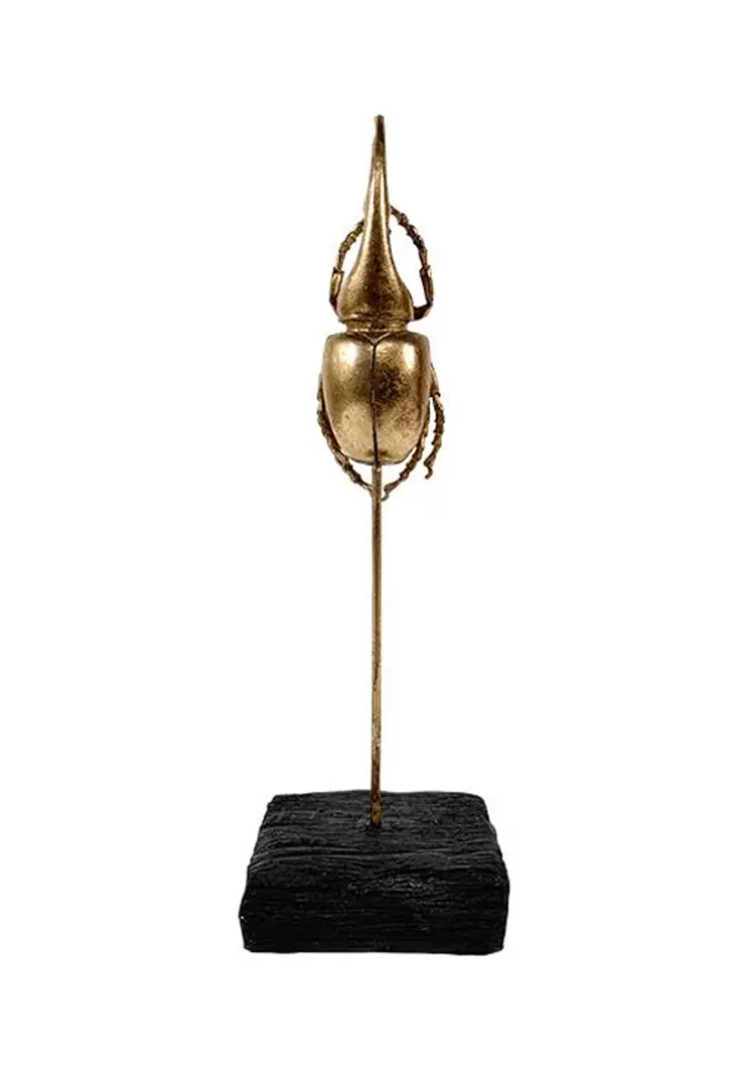 Blush Sélection Décoration Statue Scarabee A Trompe Doré Discount