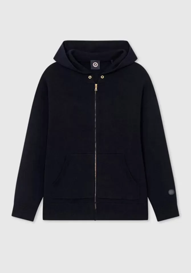 Sweet Pants Sweat Knit Zipper Navy Online