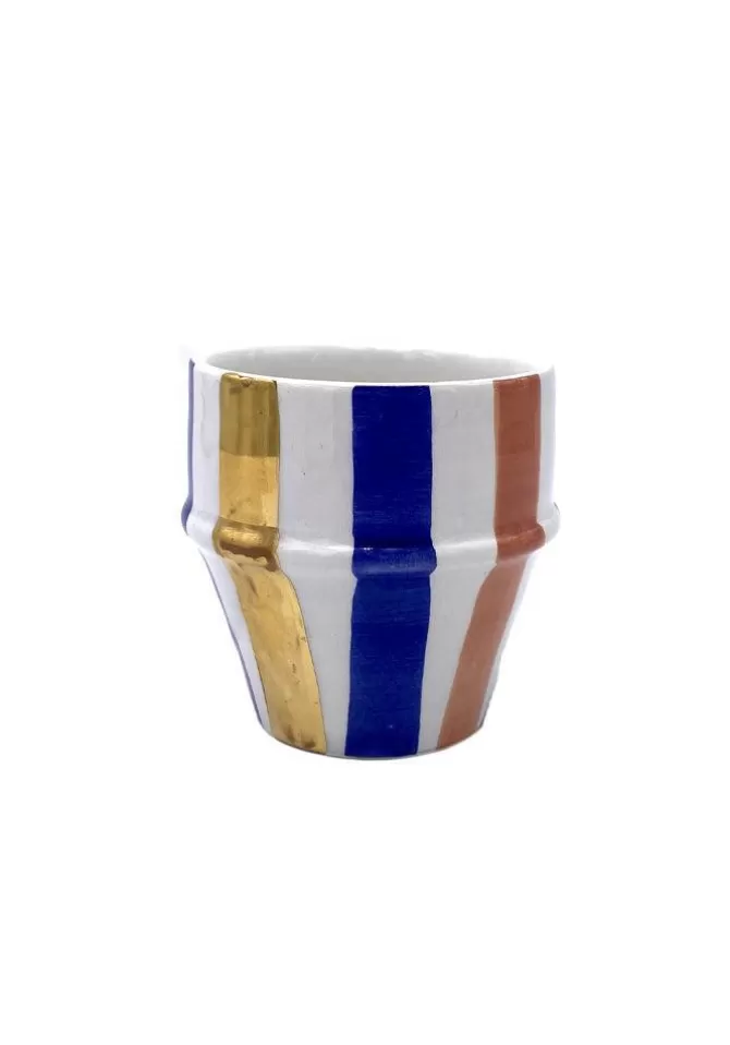 Chabi Chic Tasse Beldi Ourika Petit Modèle Bleu Et Doré Best Sale