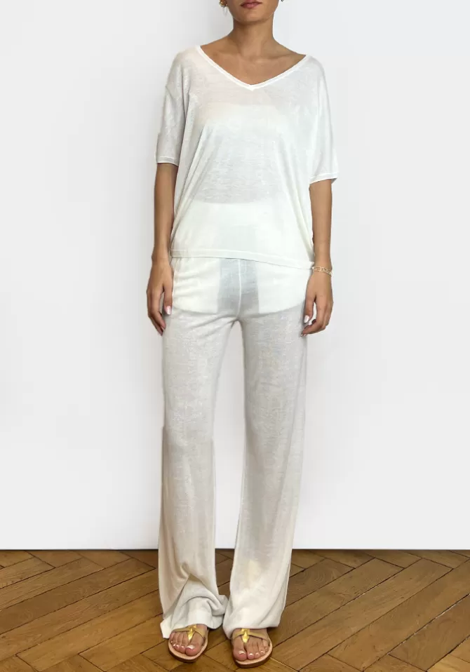 Notshy T-Shirt Nya Écru Fashion