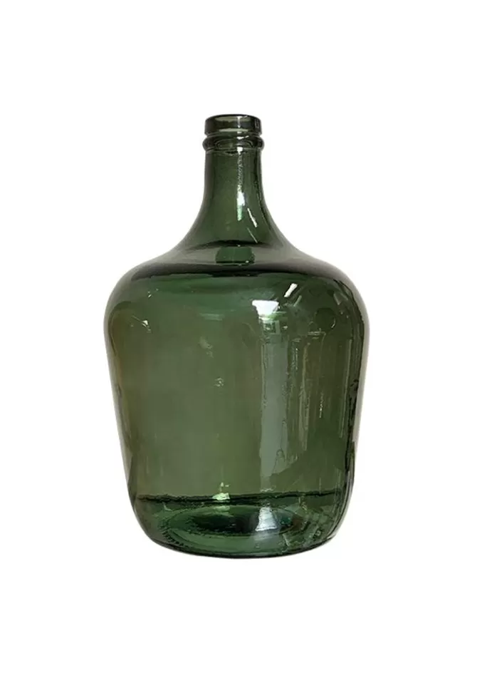 Blush Sélection Décoration Vase Dame Jeanne Verre Vert Outlet
