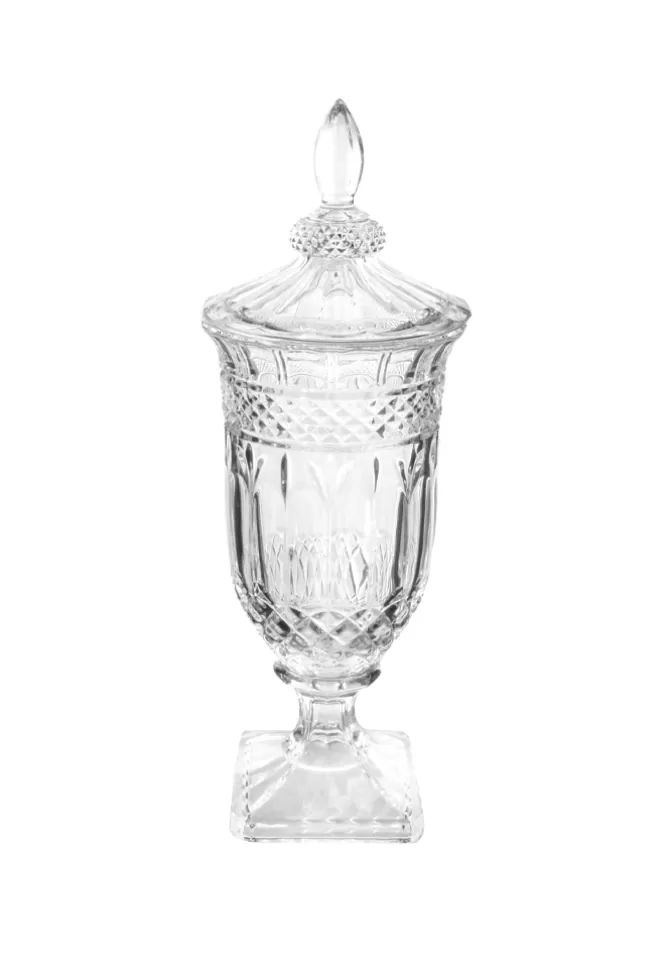 Blush Sélection Décoration Vase En Verre Sur Pied Base Grand Modèle Flash Sale